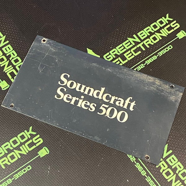 SOUNDCRAFT SERIES 500 NAMEPLATE